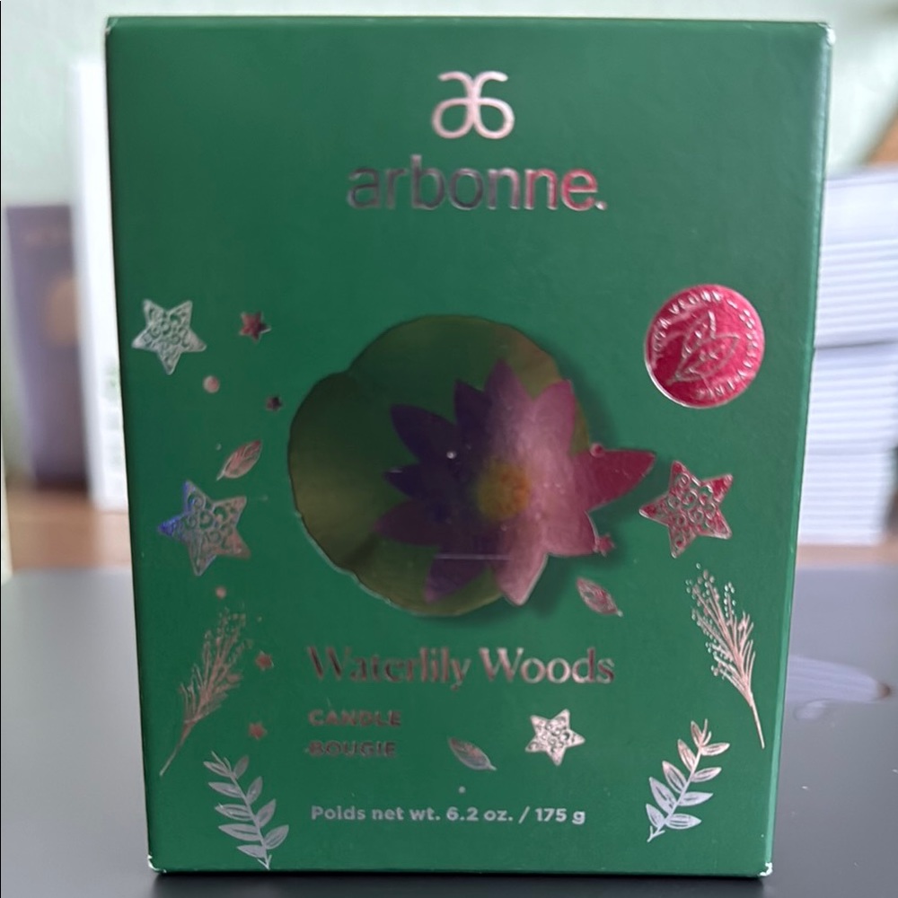 Arbonne Waterlily Woods Candle